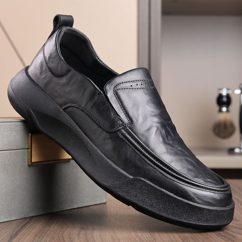 Men'S Luxury Formal Wear Brands - Genuine Leather Shoes Men Casual Trendy