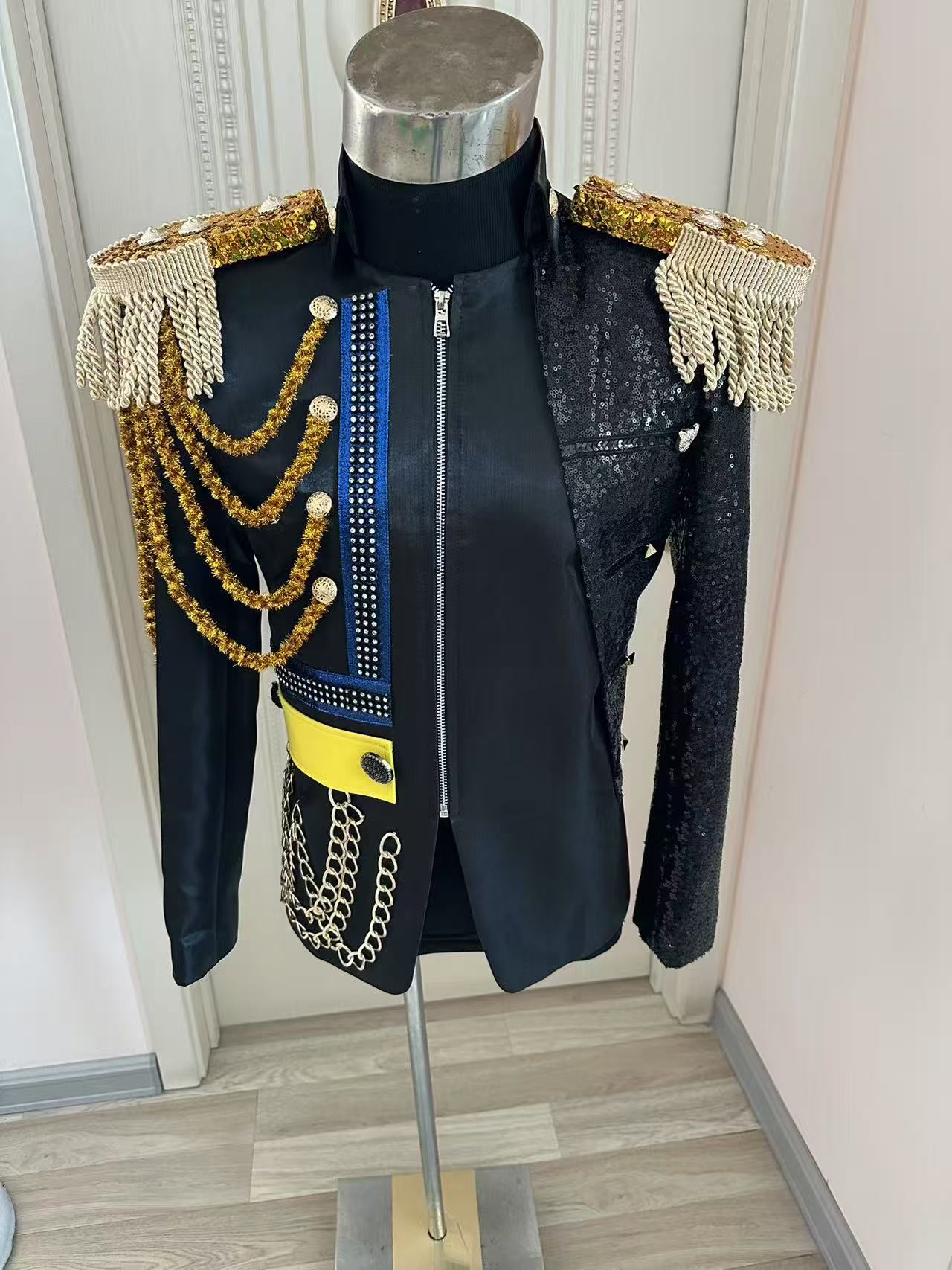 Men'S Formal Wear In Wedding - New Men Tassel Royal Jacket Wedding