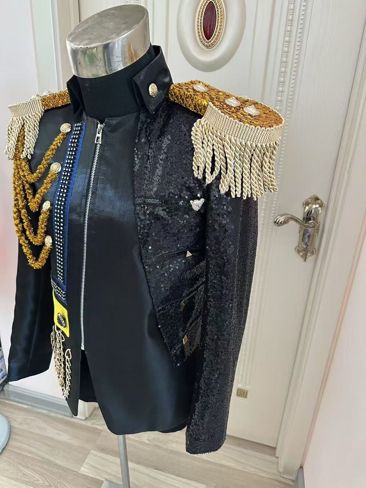 New Men Tassel Royal Jacket We - Men'S Formal Wear In Wedding 评论和价格