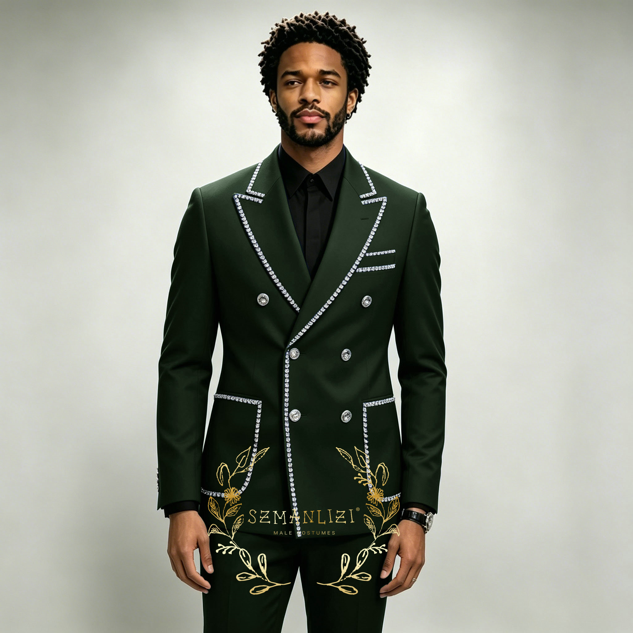Luxury Men's Suits 2 Pieces Ro - Men'S Formal Wear In Wedding 评论和价格