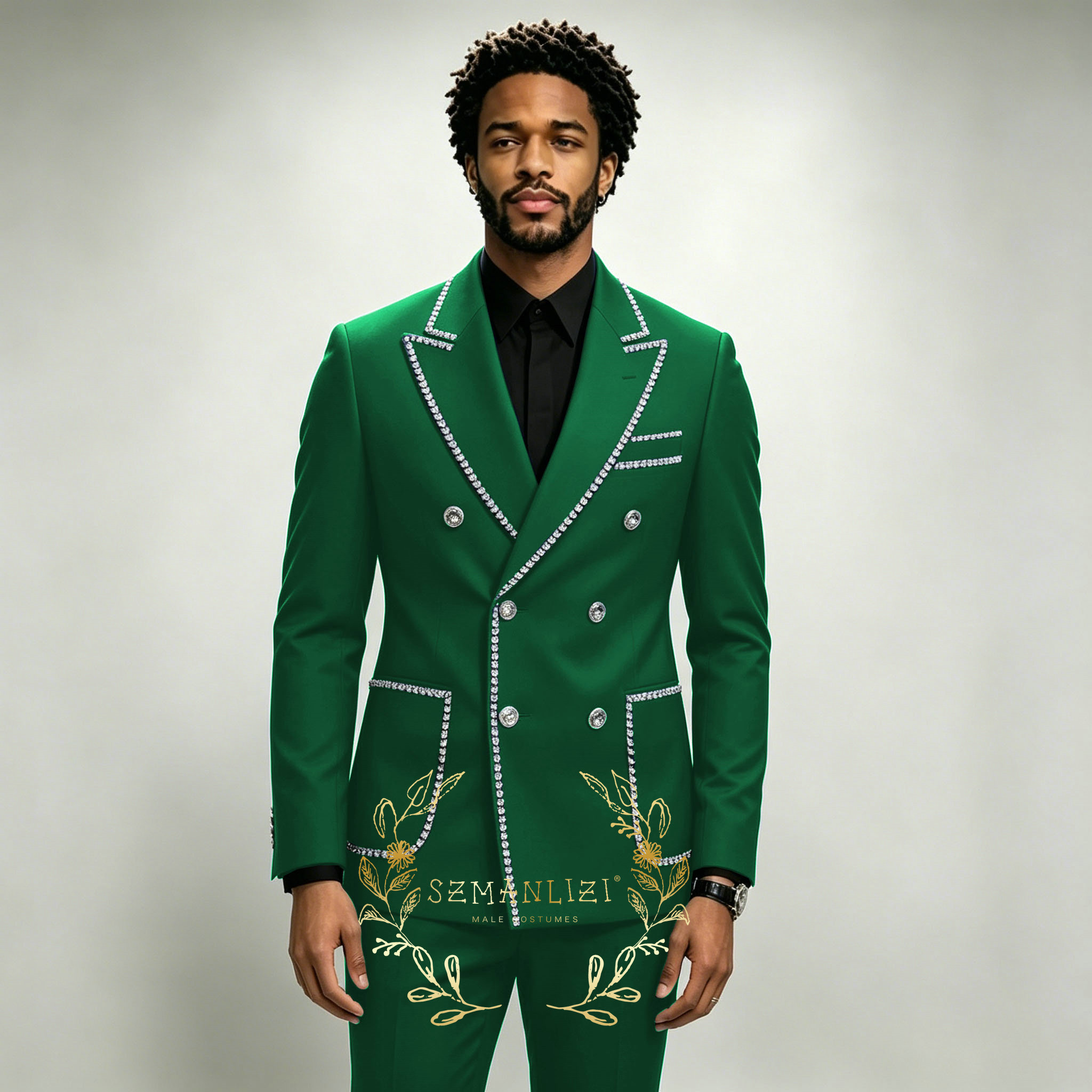 Luxury Men's Suits 2 Pieces Ro - Men'S Formal Wear In Wedding 评论和价格