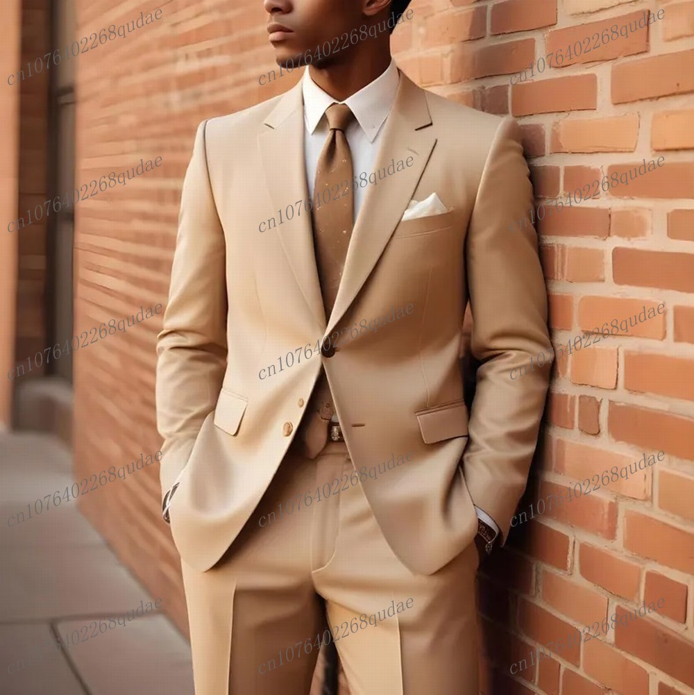 New Orange Men Suit Formal Occ - Formal Wear Jersey For Men 评论和价格