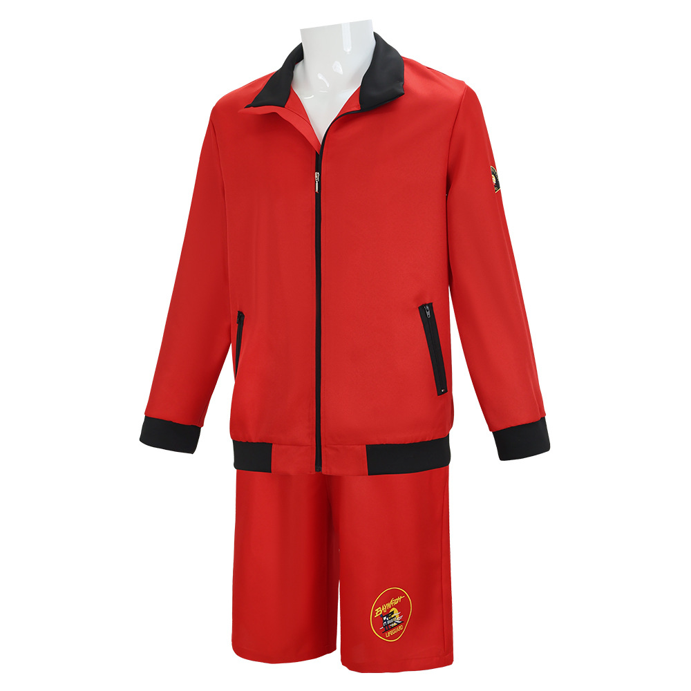 Baywatch Character Red Swimsui - Men'S Formal Beach Wear 评论和价格