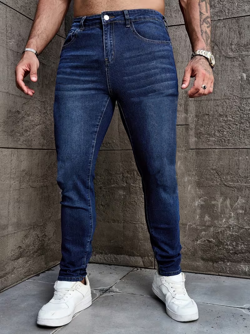Men's Stretch Jeans - Suitable - Men Formal Wear With Jeans 评论和价格