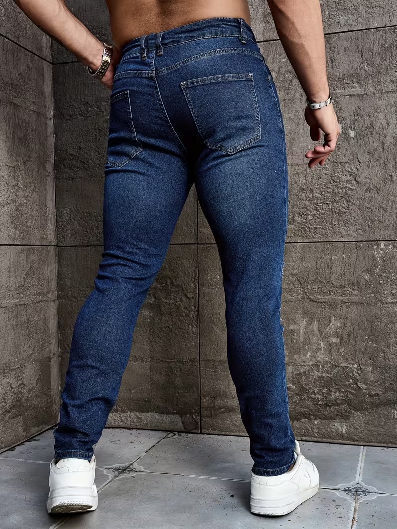 Men's Stretch Jeans - Suitable - Men Formal Wear With Jeans 评论和价格