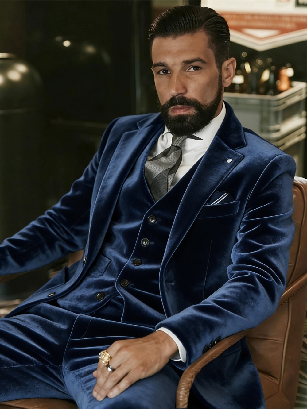 Men's Velvet Suits 3 Pieces Da - Men'S Formal Wear In Wedding 评论和价格